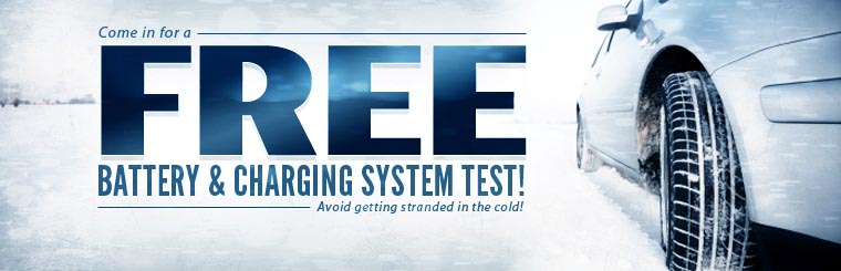 Stop in for a free battery and charging system test! Contact us for more information.